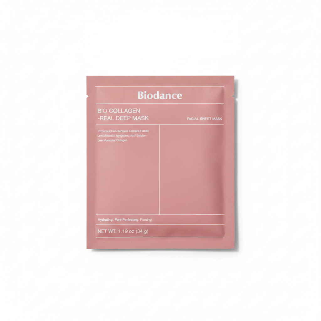 ماسک ورقهای هیدروژلی بایودنس Bio-Collagen Real Deep Mask ۳۴ گرم اصل کره