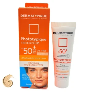 کرم ضد آفتاب مرطوب کننده درماتیپیک Phototypique با SPF +50 مناسب پوست نرمال تا خشک