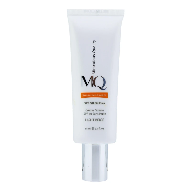 کرم ضد آفتاب رنگی ام کیو با SPF50 مناسب پوست چرب و مستعد آکنه ۵۵ میل