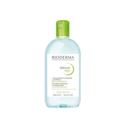 میسلار واتر پوست چرب و مختلط Sebium H2O بایودرما 500ml